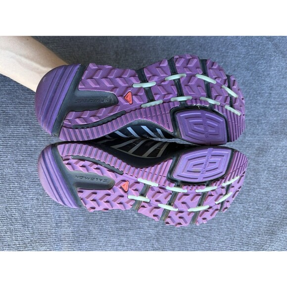 Salomon Womens XR Mission 1 327825 Gray/Purple Hiking Shoes Sneakers Size 9.5 US - Picture 9 of 11